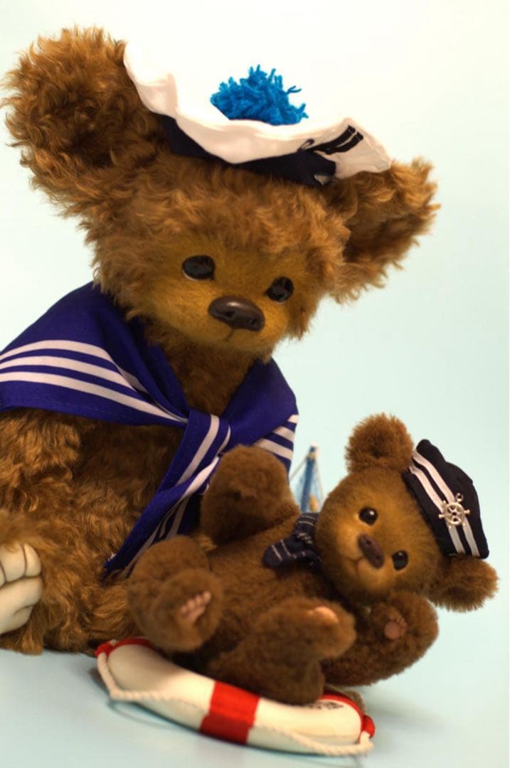 【最終価格】海外作家様作　アートドール　テディベア2体、ハチさんセット