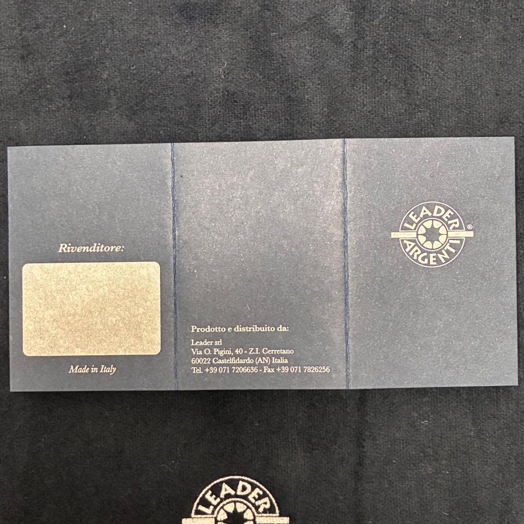 【極美品】Leader Argenti イタリア製 デスクメモ シルバー925