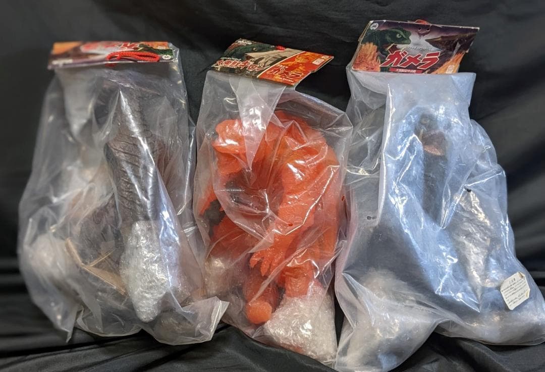 平成ガメラ＆ギャオス（ロケット）新品未開封ソフビフィギュア３体セット