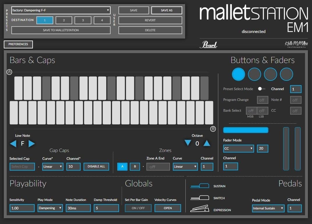 mallet STATION EM1 MIDIコントローラー