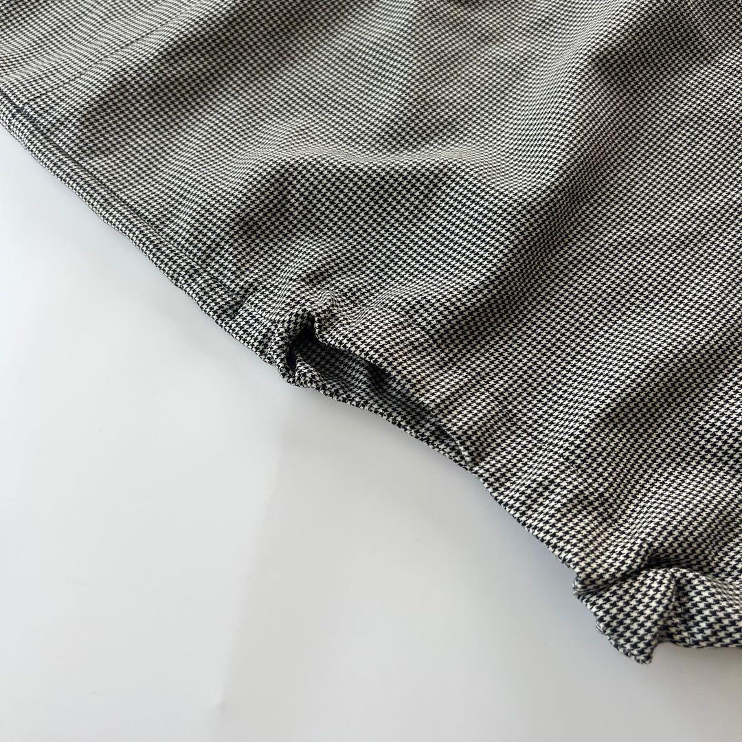 ブラックコムデギャルソン ウール チェック サルエル パンツ　XSサイズ　千鳥柄