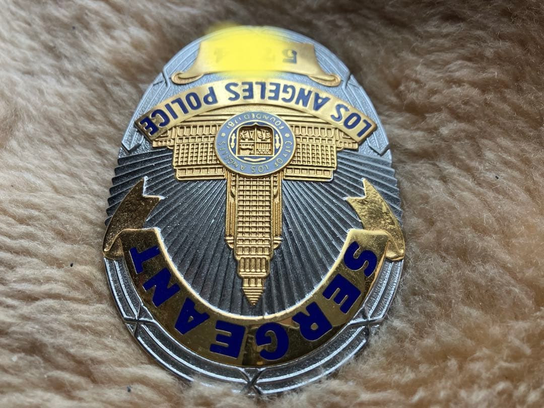 LAPD SERGENTランクバッジ SUNバッジタイプ レプリカKM企画製