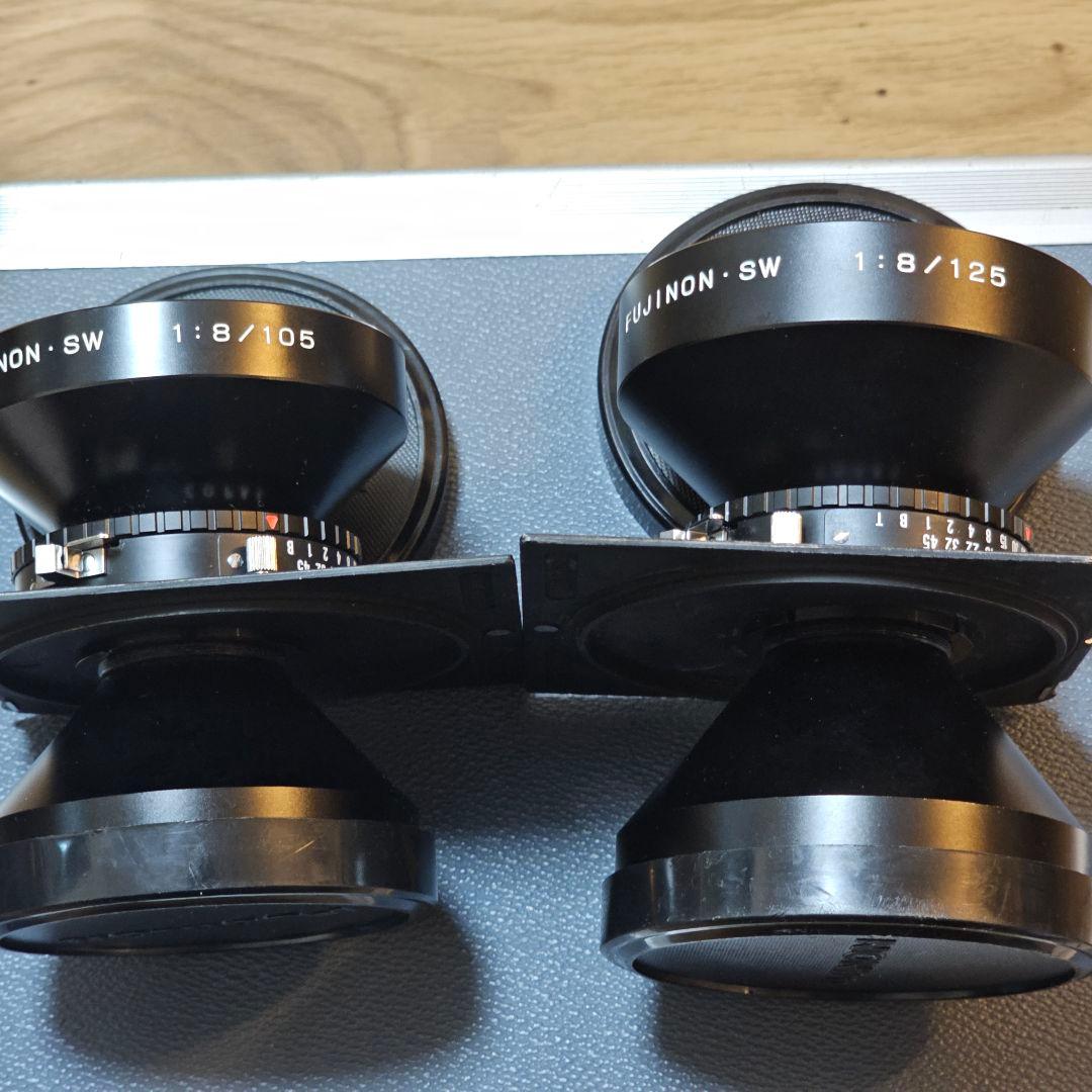 FUJINON0SW F8/105mm＋SW F8/125mm大判カメラ用レンズ
