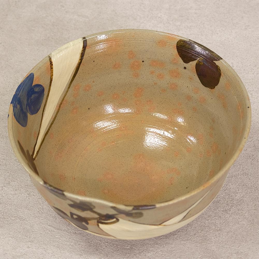 布志名焼 九代土屋善四郎(雲善)造 大根絵付鉢 共箱 島根県の焼き物