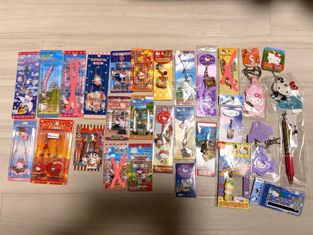 ご当地キティ ハローキティ 根付け ファスナーマスコット 他 28個 まとめ売り
