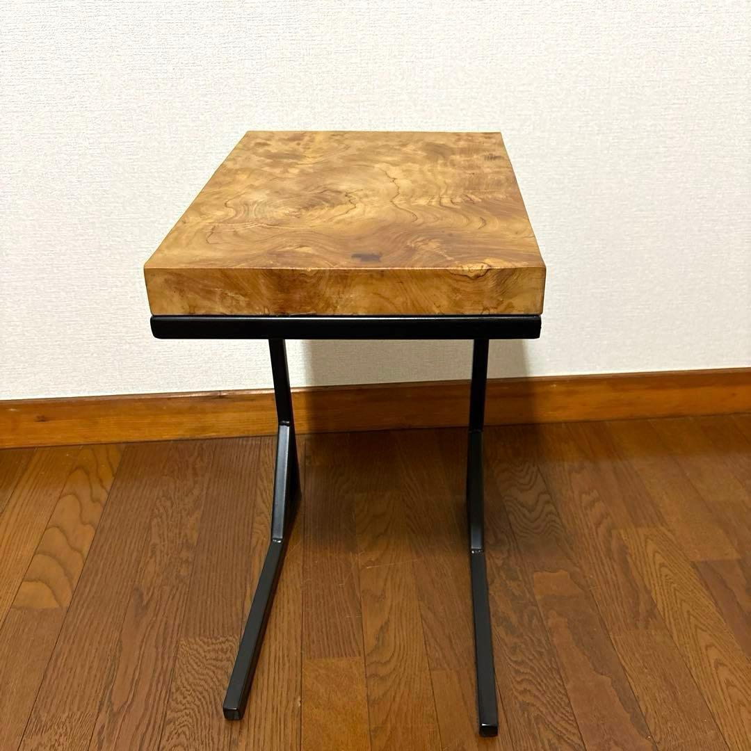 【良品】サイドテーブル チーク 無垢材
