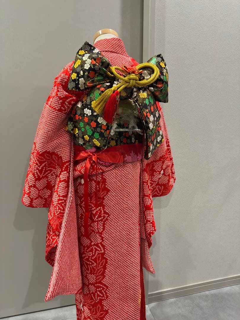 高級　豪華総絞り　鹿子絞り　七五三　着物　フルセット