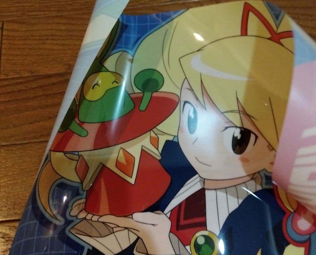 流星のロックマン クリアポスター 響ミソラ&白金ルナ　カプコン