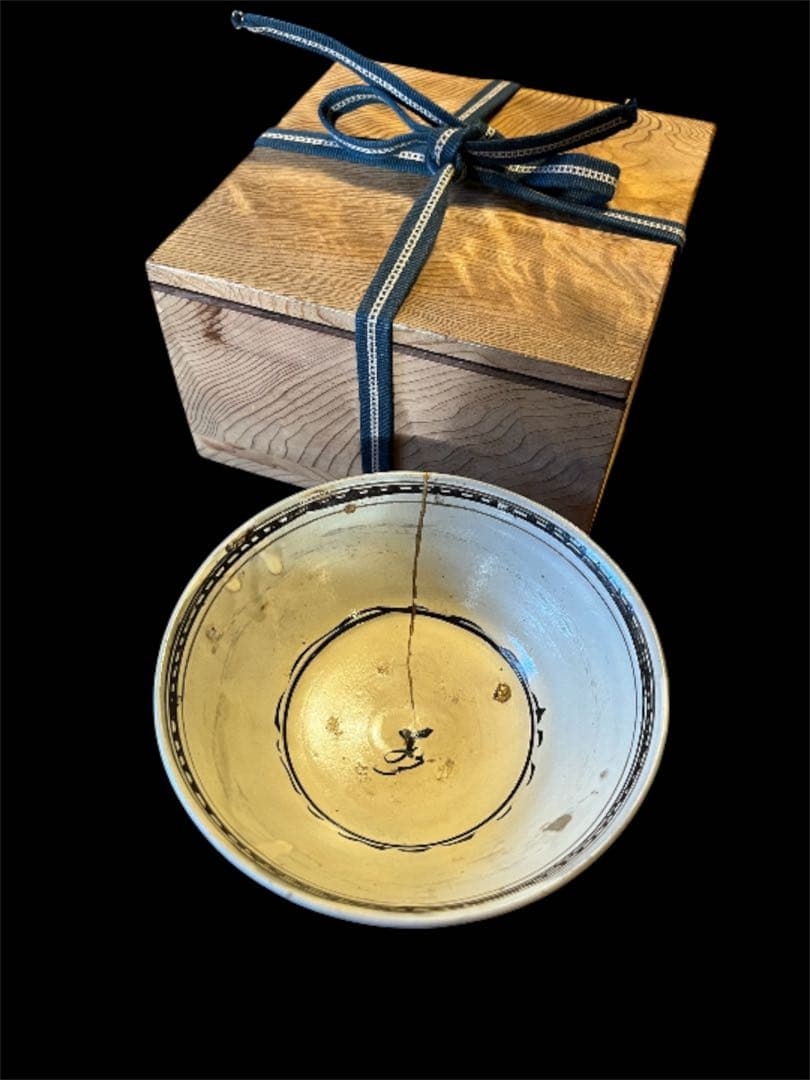 磁州窯銖絵碗（元時代のオリジナル）/古美術/骨董品 茶碗