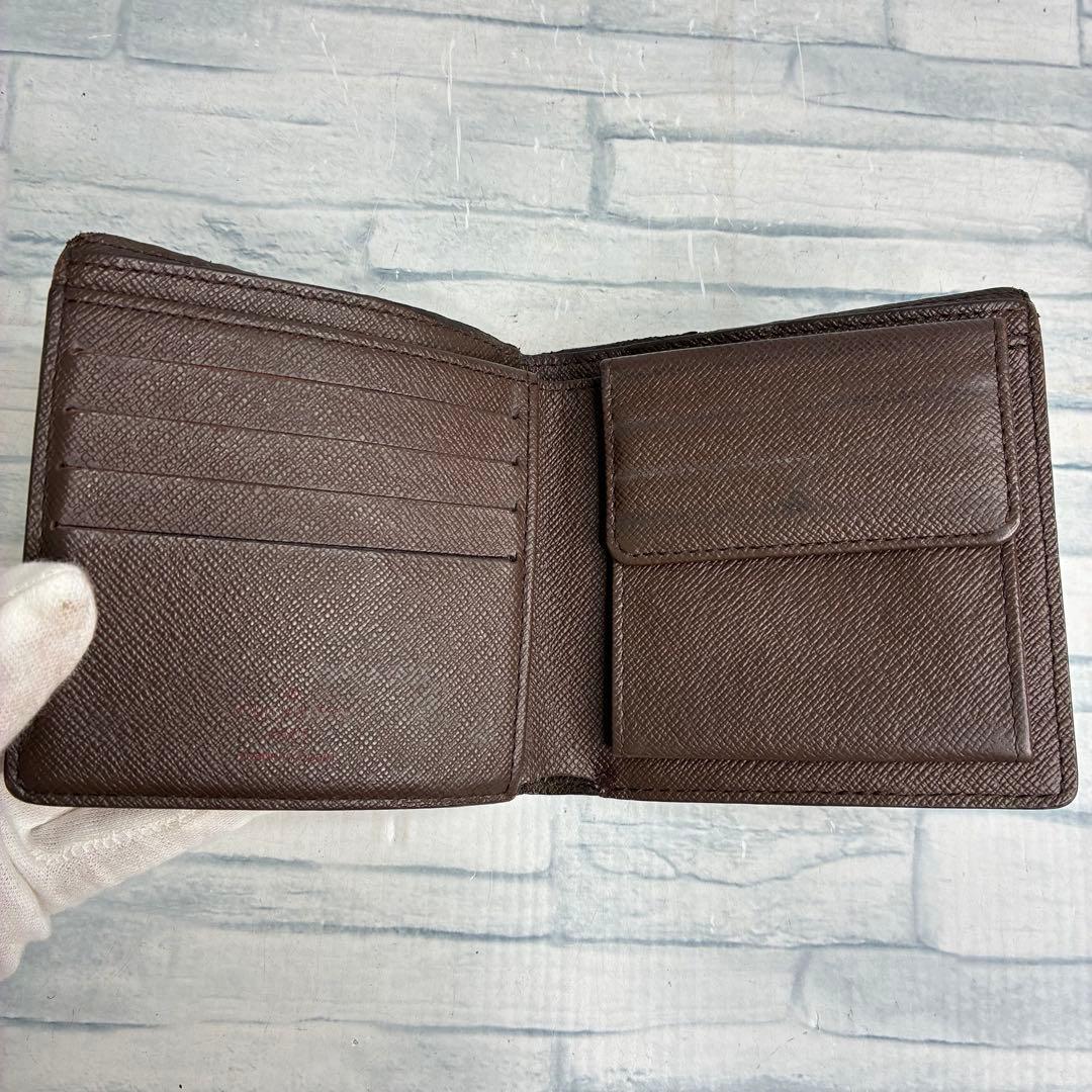 美品　55 LOUIS VUITTON ルイヴィトン　ダミエ　二つ折り財布