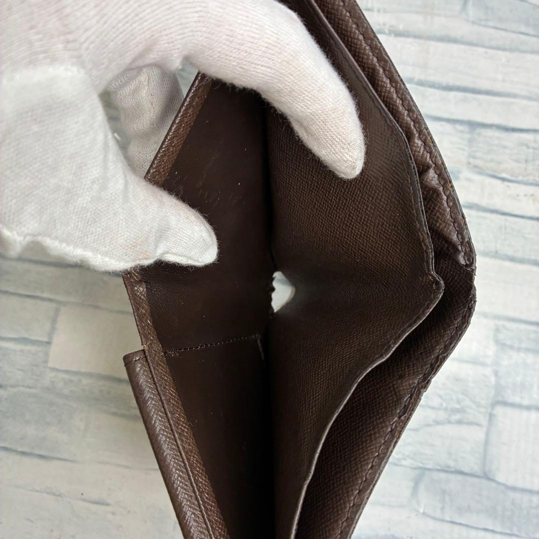 美品　55 LOUIS VUITTON ルイヴィトン　ダミエ　二つ折り財布