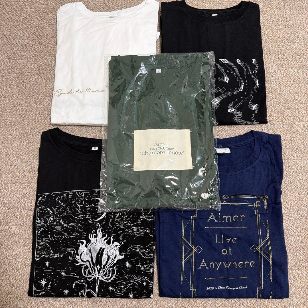 Aimer ライブツアー限定 タオル8点 & Tシャツ5点セット