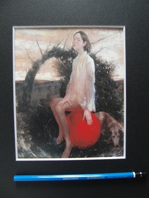 大場再生【岐かれ道】希少画集画、状態良好、新品高級額装付