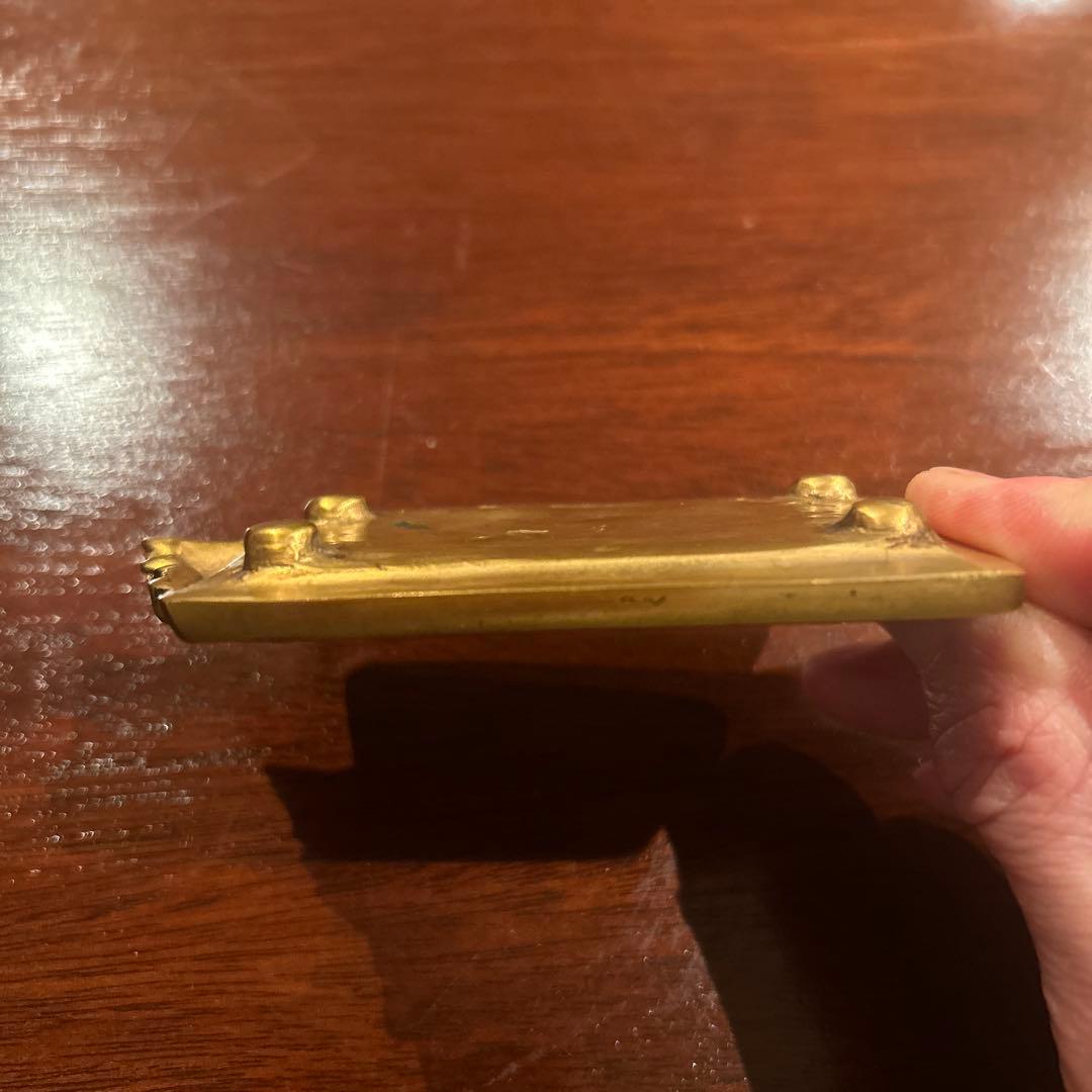 アール・ヌーヴォー　アンティーク ブロンズプレート