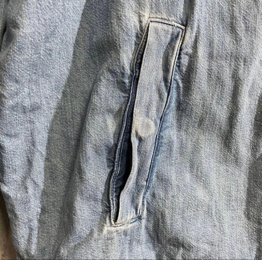 【希少入手困難】ポロスポーツ　刺繍ロゴ入　デニムアノラックジャケット　XL