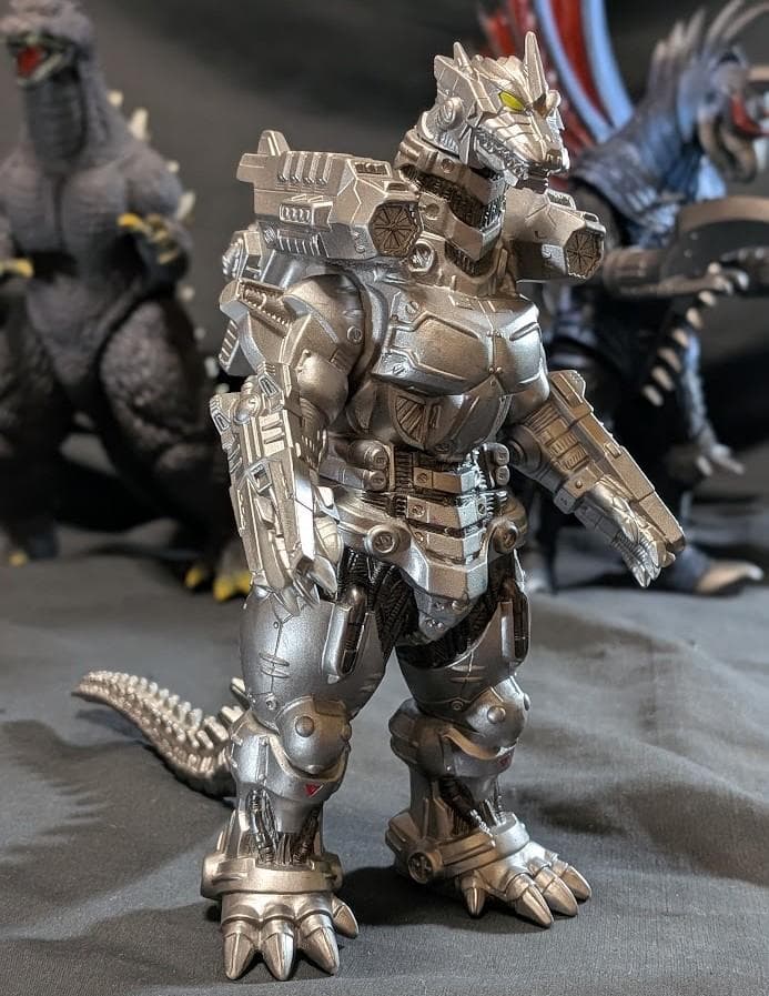 ＦＷゴジラ＆ガイガン（公開年発売版）＋機龍（現行サイズ）バンダイソフビ