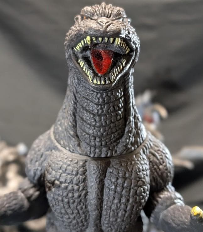 ＦＷゴジラ＆ガイガン（公開年発売版）＋機龍（現行サイズ）バンダイソフビ