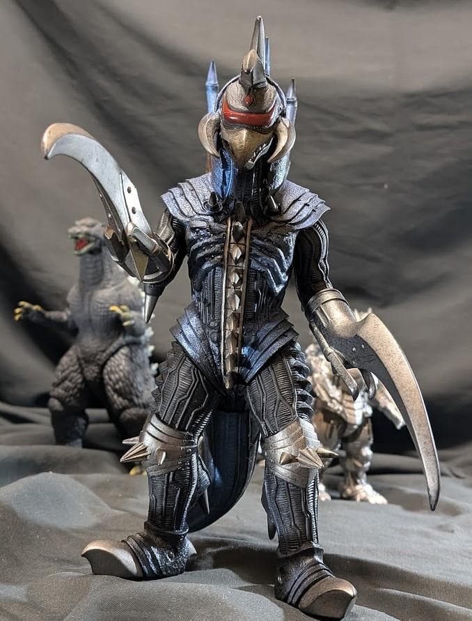 ＦＷゴジラ＆ガイガン（公開年発売版）＋機龍（現行サイズ）バンダイソフビ