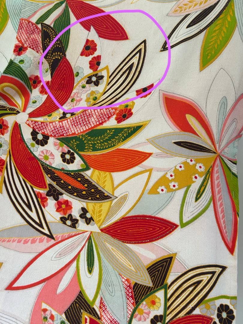 七五三十三詣り　身丈150cm アンティーク正絹着物、帯、帯揚げ、帯締め、しごき