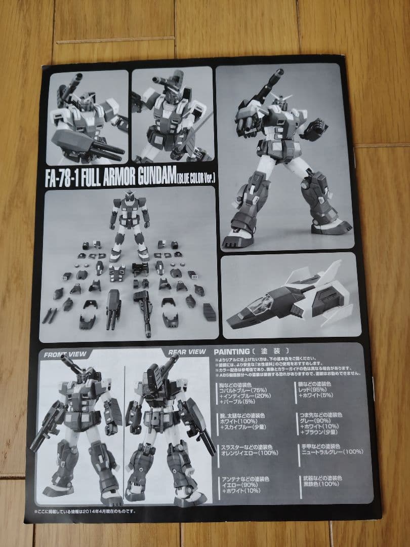 【未組立品】MG 1/100 フルアーマーガンダム(ブルーカラーVer.)