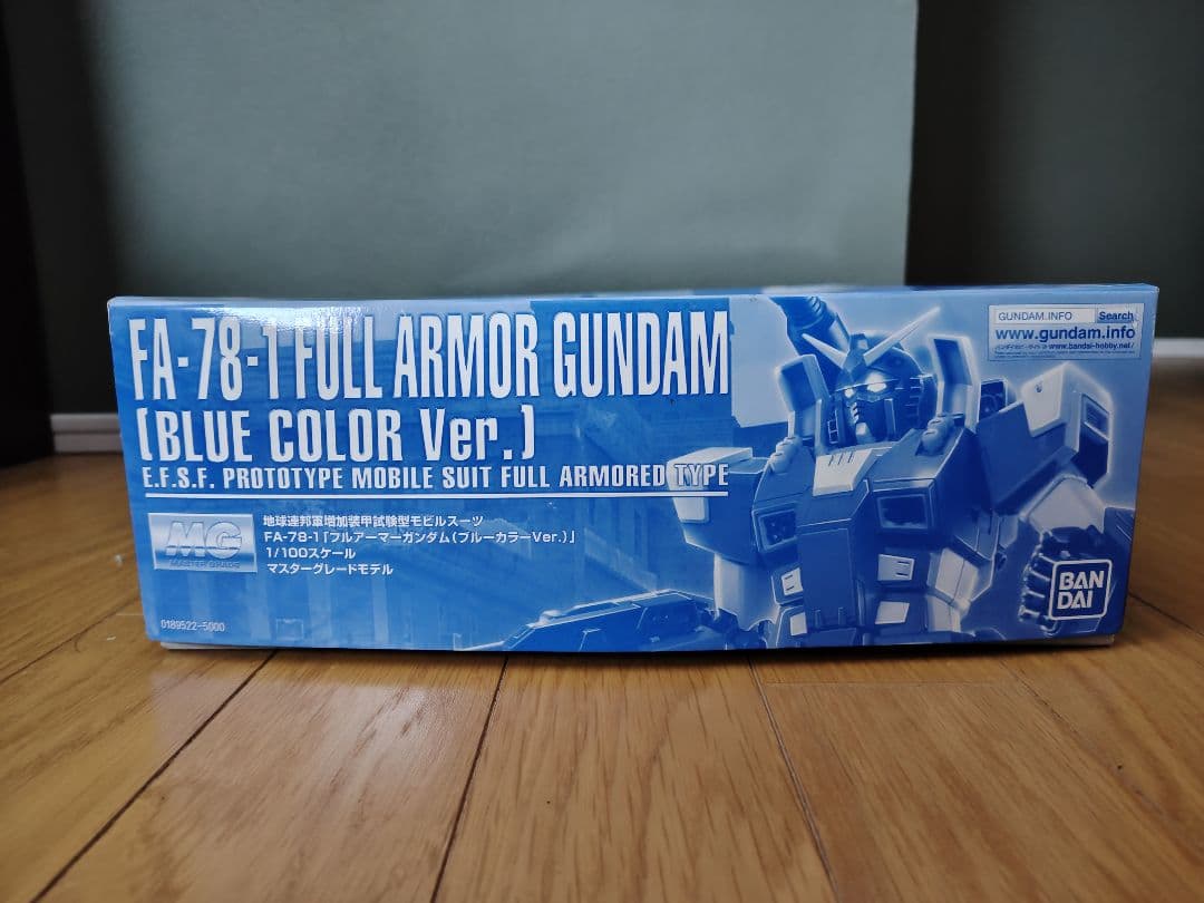 【未組立品】MG 1/100 フルアーマーガンダム(ブルーカラーVer.)