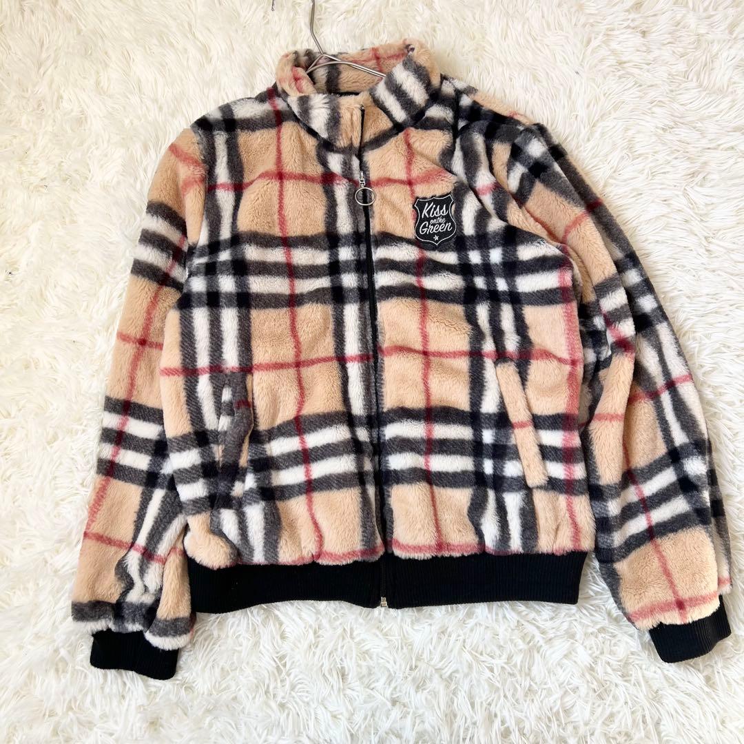 キスオンザグリーン　ゴルフウェア　チェック柄　セットアップ　ジャケット　スカート