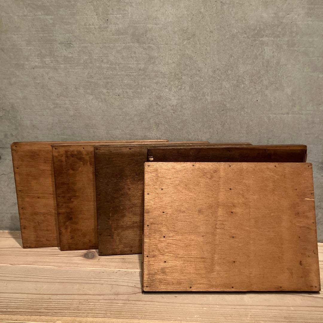 活版印刷　トレイ　ビンテージ　木製　小物入れ　 プリンタートレイ　昭和レトロ