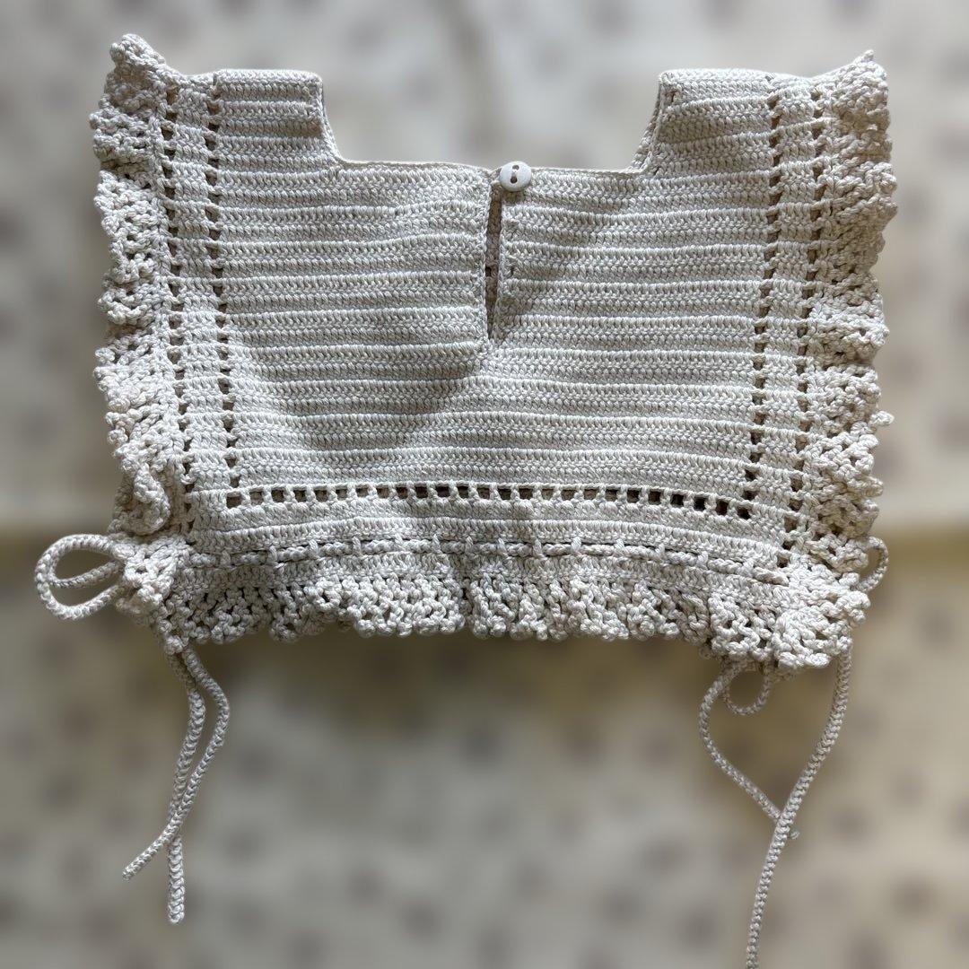 SOOR PLOOM つけ襟ベスト　アイボリー