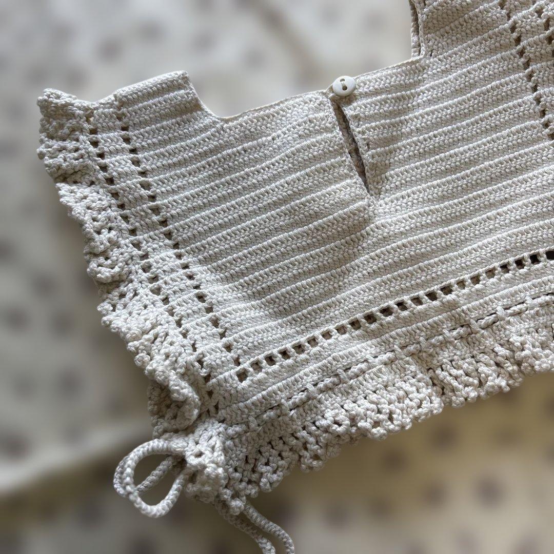 SOOR PLOOM つけ襟ベスト　アイボリー