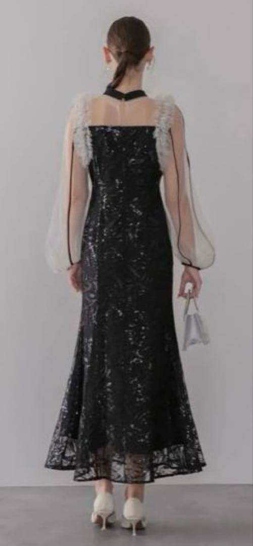 LEJA マーメイドワンピースドレス 黒 Sサイズ