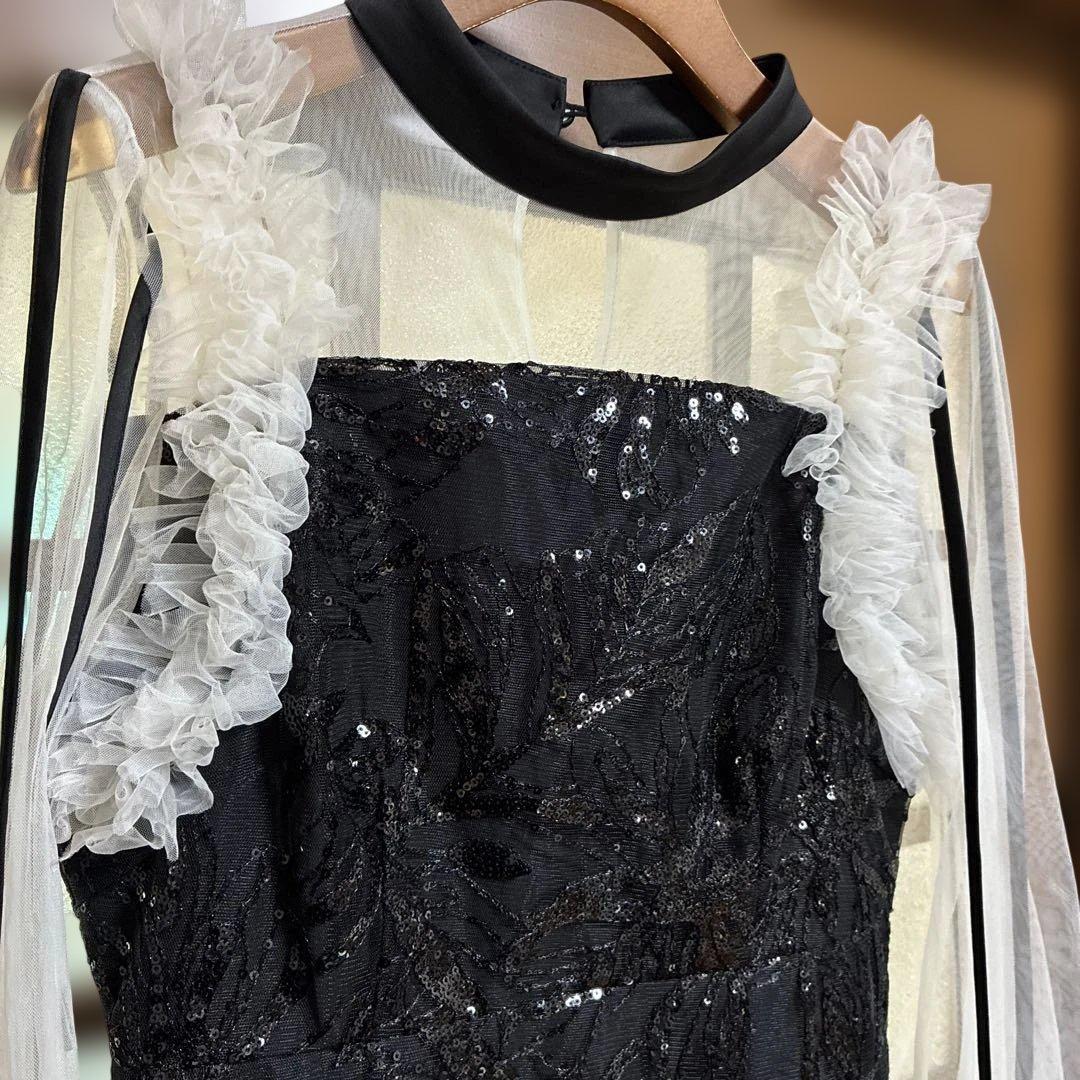 LEJA マーメイドワンピースドレス 黒 Sサイズ