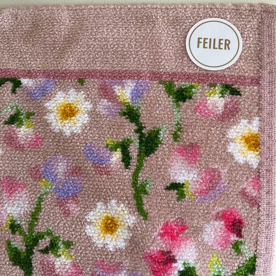 【新品】FEILER フェイラー　スウィートスイートピー　ハンドタオル　80cm