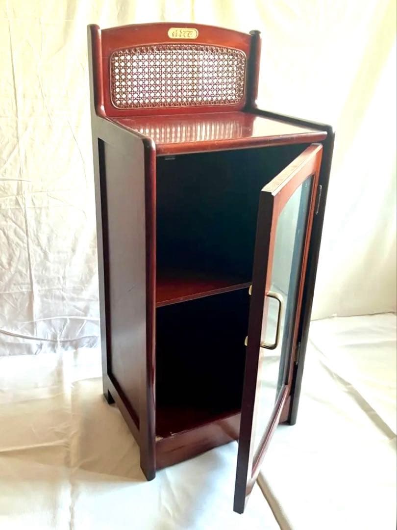 ✅昭和ビンテージ✅昭和の電話台キャビネット/片扉2段