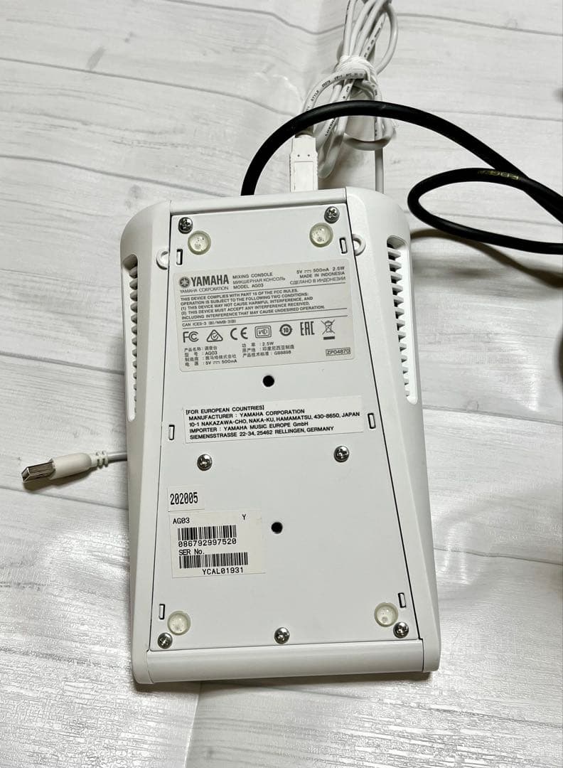 【yummy】YAMAHA AG03 オーディオインターフェース