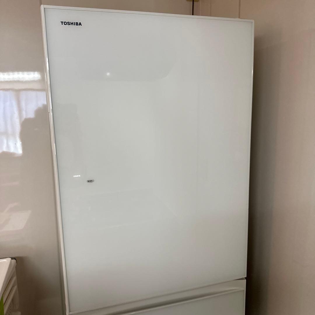 TOSHIBA 冷蔵庫 GR-P41GXV (EW) 2019年製