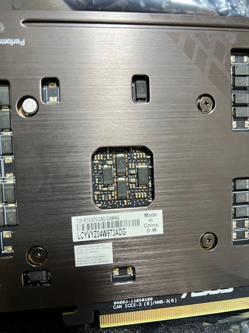 グラフィックボード・グラボ・ビデオカード ASUS GeForceRTX3070TUF-RTX3070-08GGAMING