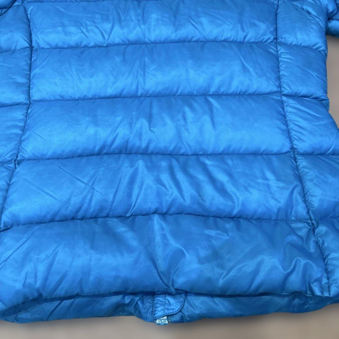 パーリーゲイツPG 青緑色ダウンジャケット　ロゴ入り　袖着脱可　ダウンベスト　M