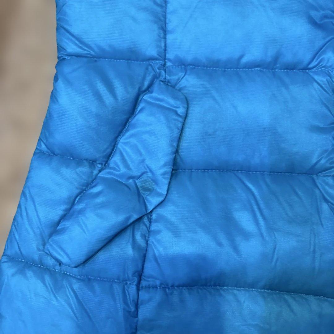 パーリーゲイツPG 青緑色ダウンジャケット　ロゴ入り　袖着脱可　ダウンベスト　M