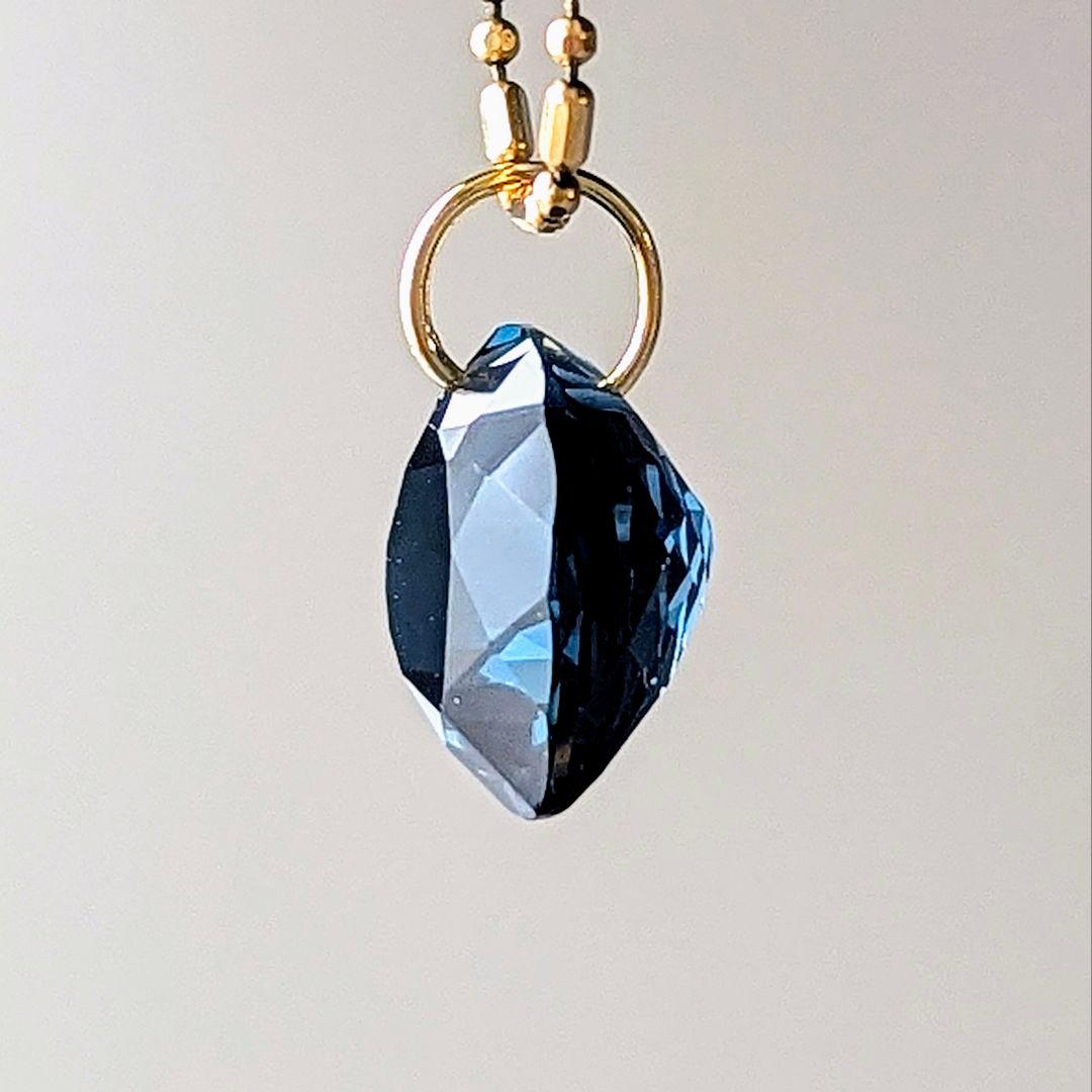 ♢N♢K18 ロンドンブルートパーズ 5ct ネックレスチャ―ム