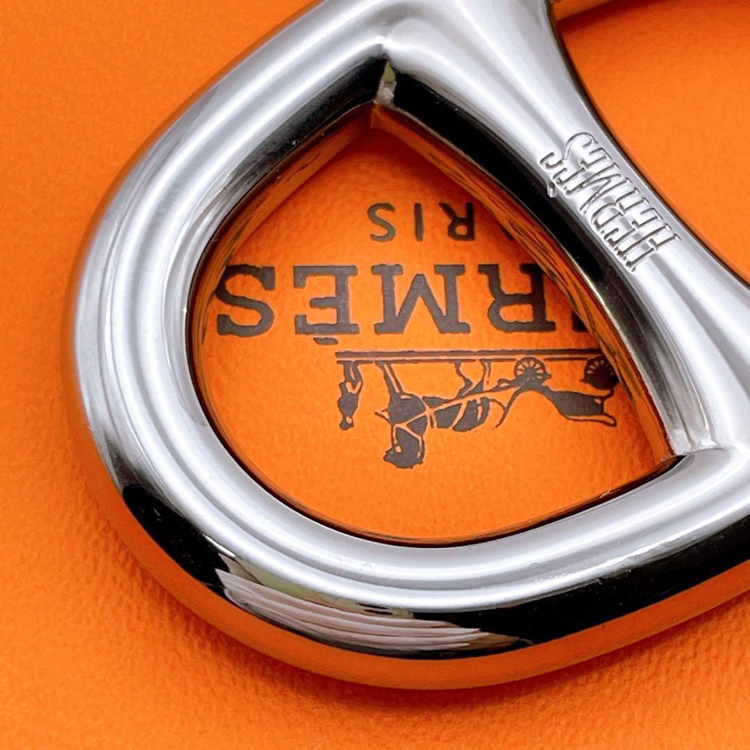 HERMES シェーヌダンクル　スカーフリング　シルバー　エルメス