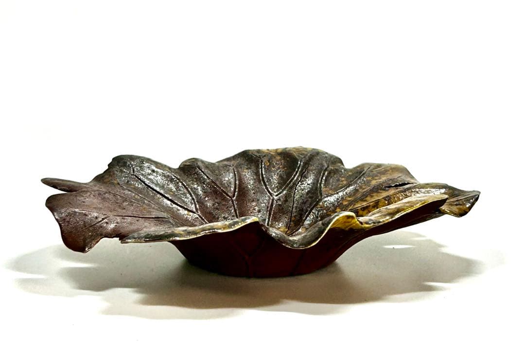 江戸時代　備前焼　蓮皿　五枚