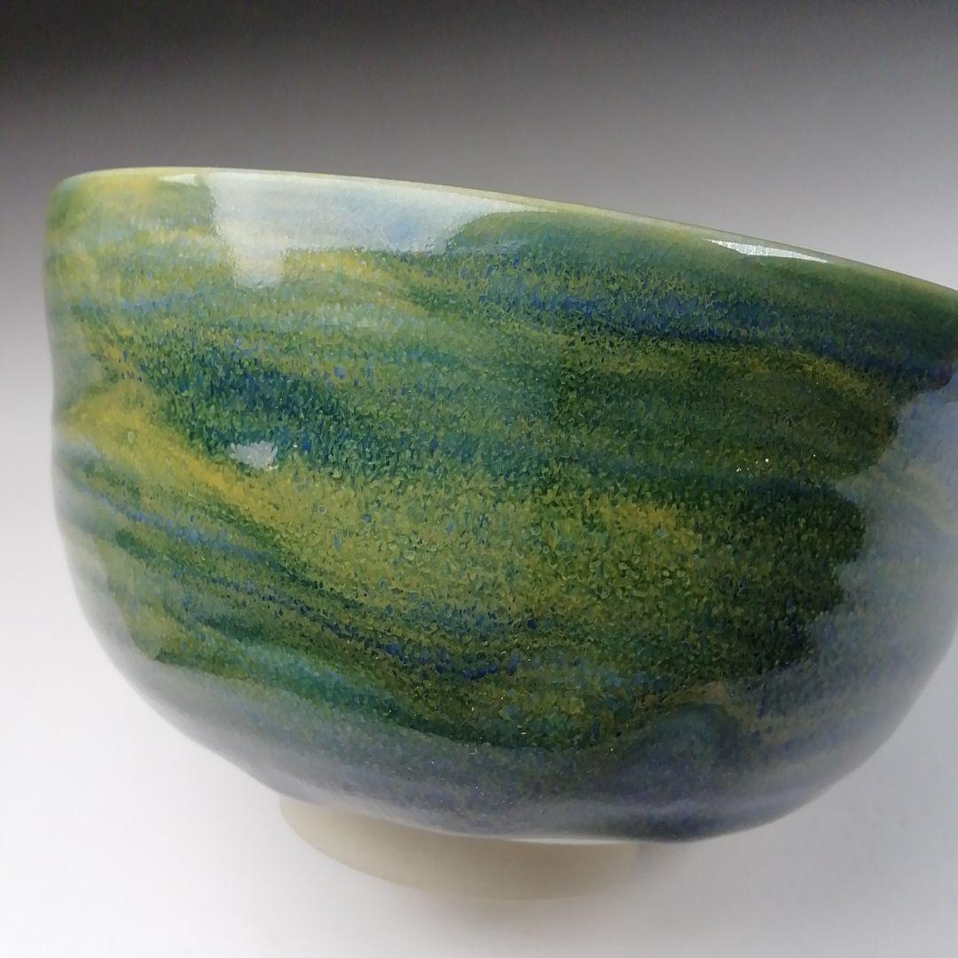 Ｔ６６２　茶碗　『九谷焼』『深厚釉　茶碗』『三代　三ツ井詠一(為吉)造』　共箱