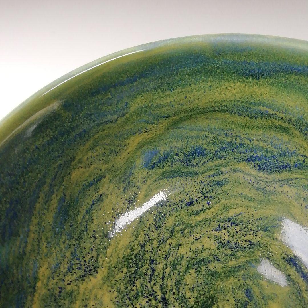 Ｔ６６２　茶碗　『九谷焼』『深厚釉　茶碗』『三代　三ツ井詠一(為吉)造』　共箱