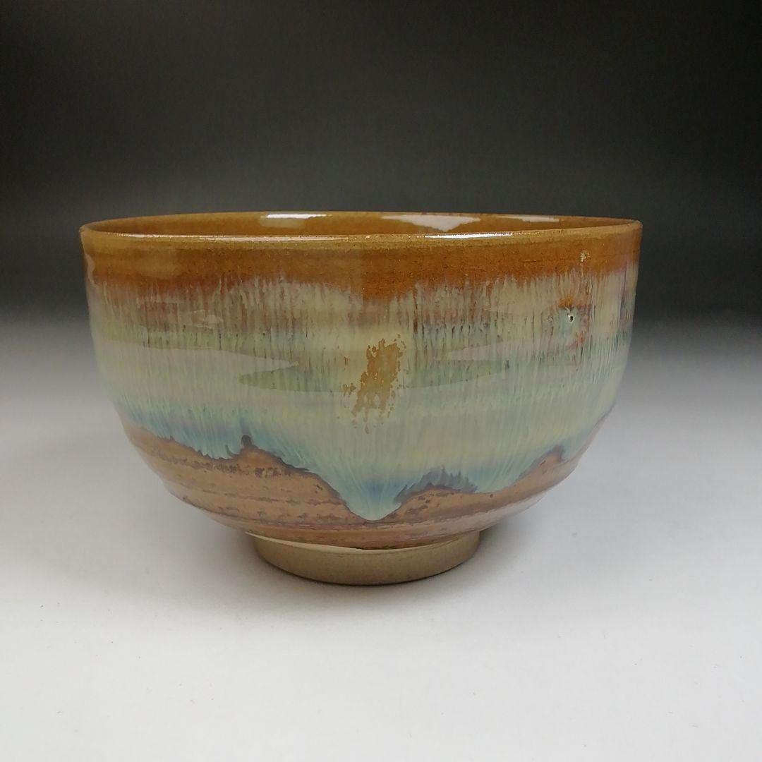 Ｗ５４　茶碗　『高取　茶碗』『亀井味楽 造』　共箱　抹茶碗　茶道具