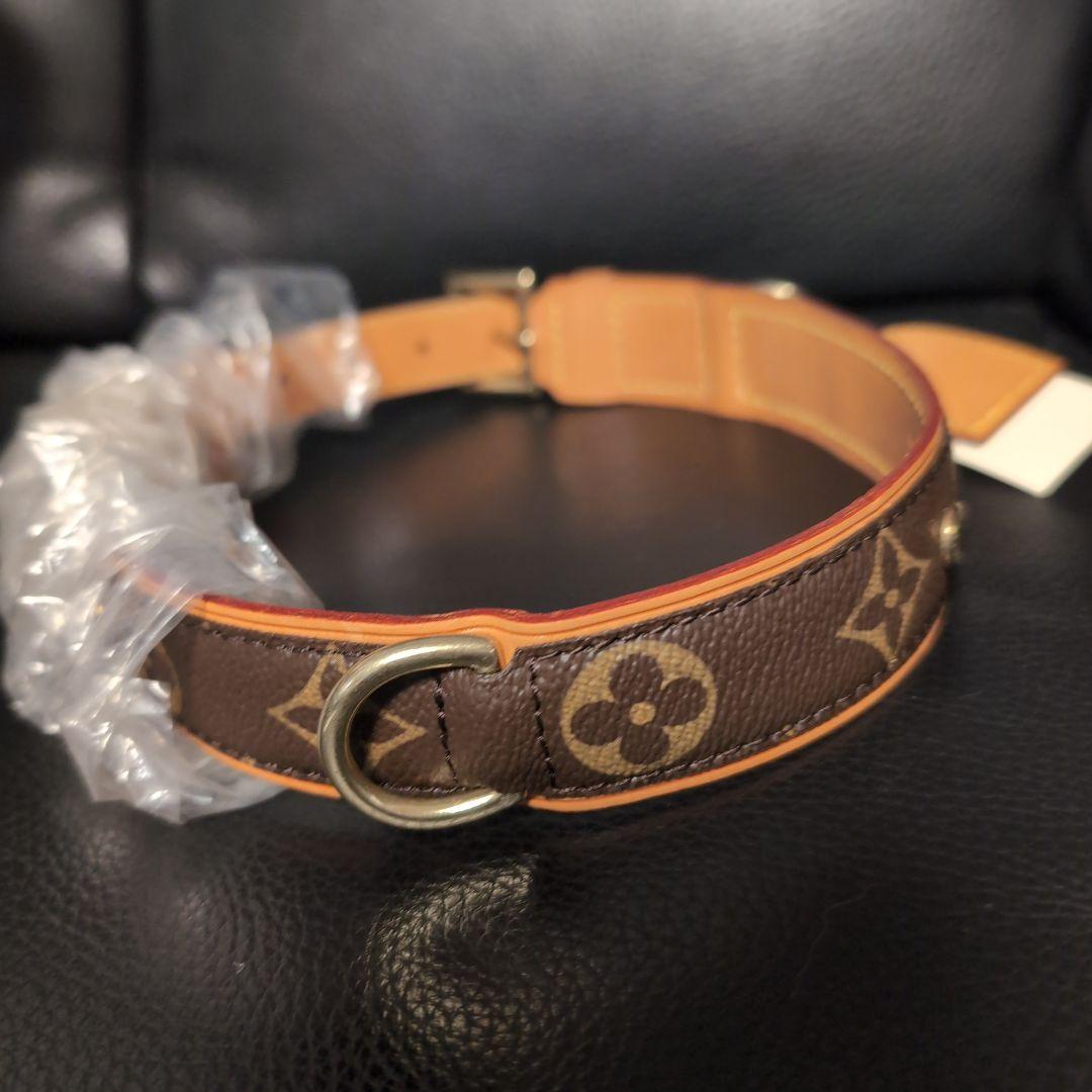 Louis Vuitton ルイ・ヴィトン 大型犬用首輪 モノグラム