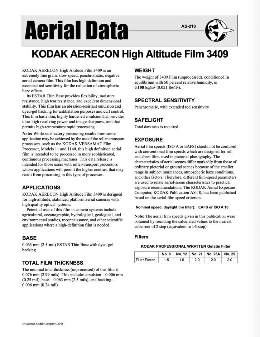 Kodak 3409 ISO16 10本セット 作例あり