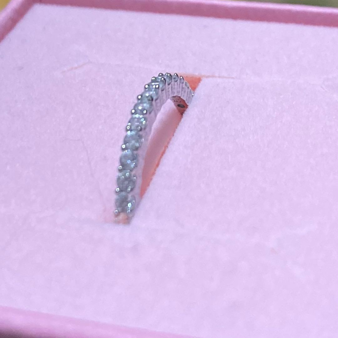 SWAROVSKI 9号 リング ラウンドカット ホワイト シルバー