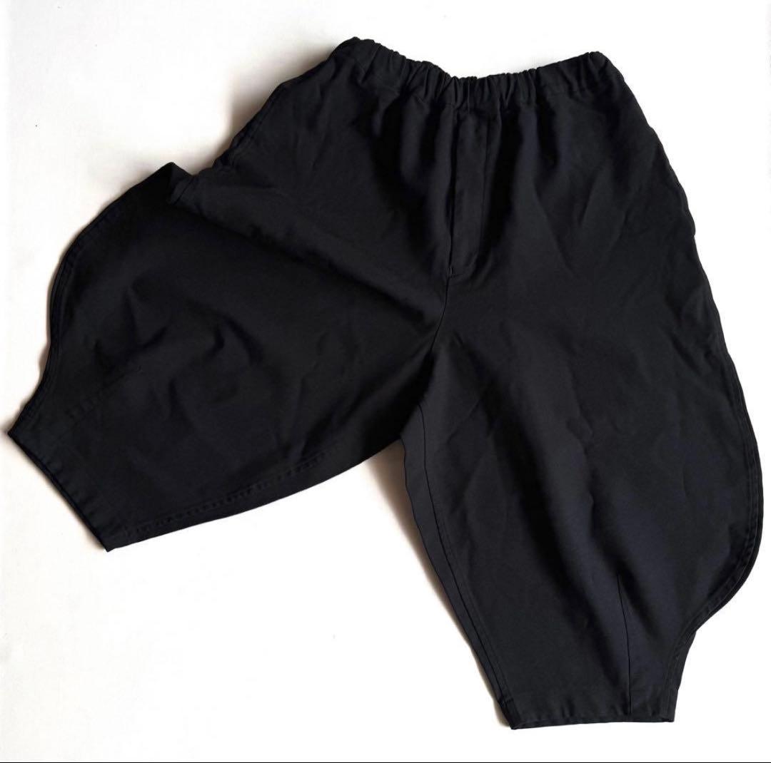 ブラック コムデギャルソン ポリ縮 寅壱パンツ バルーンパンツ