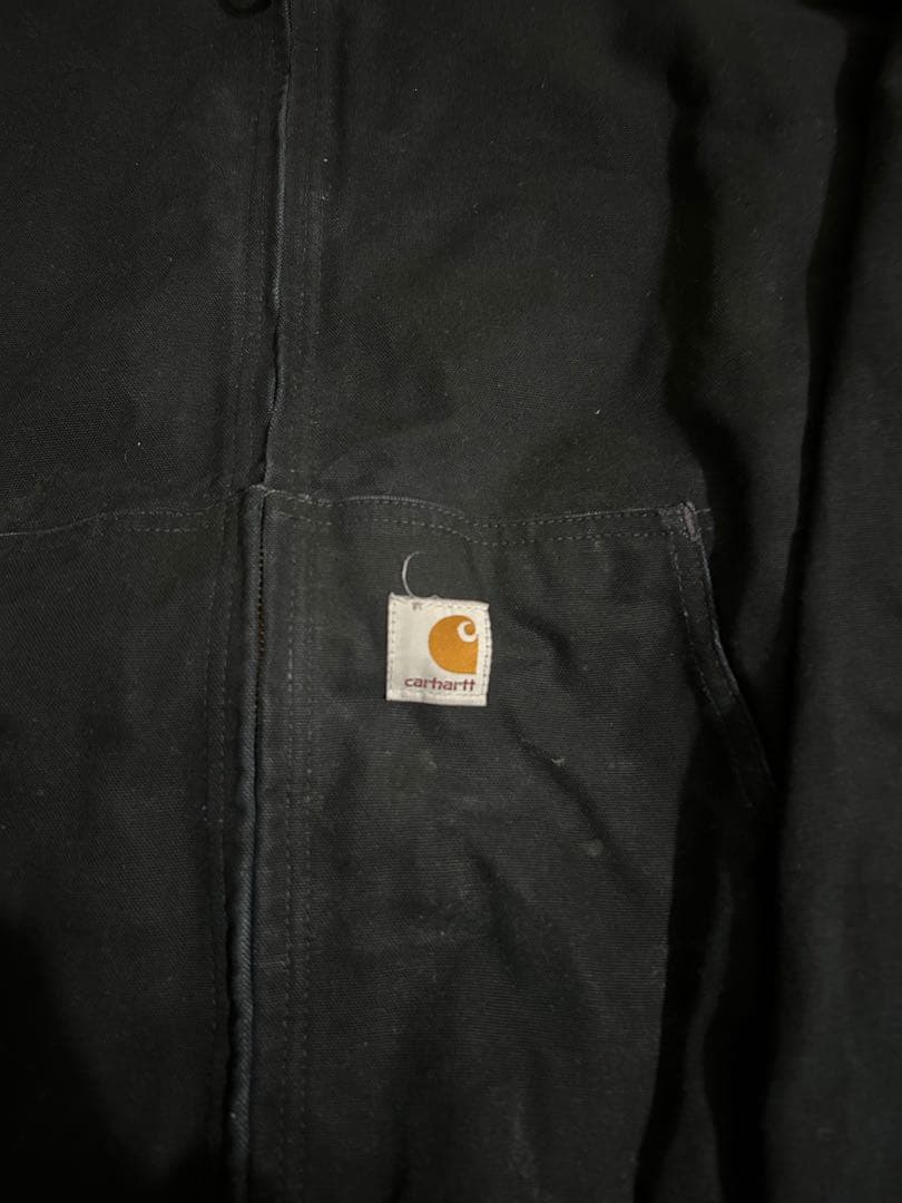 Carhartt USA製フード付きジャケット 3XL ブラック