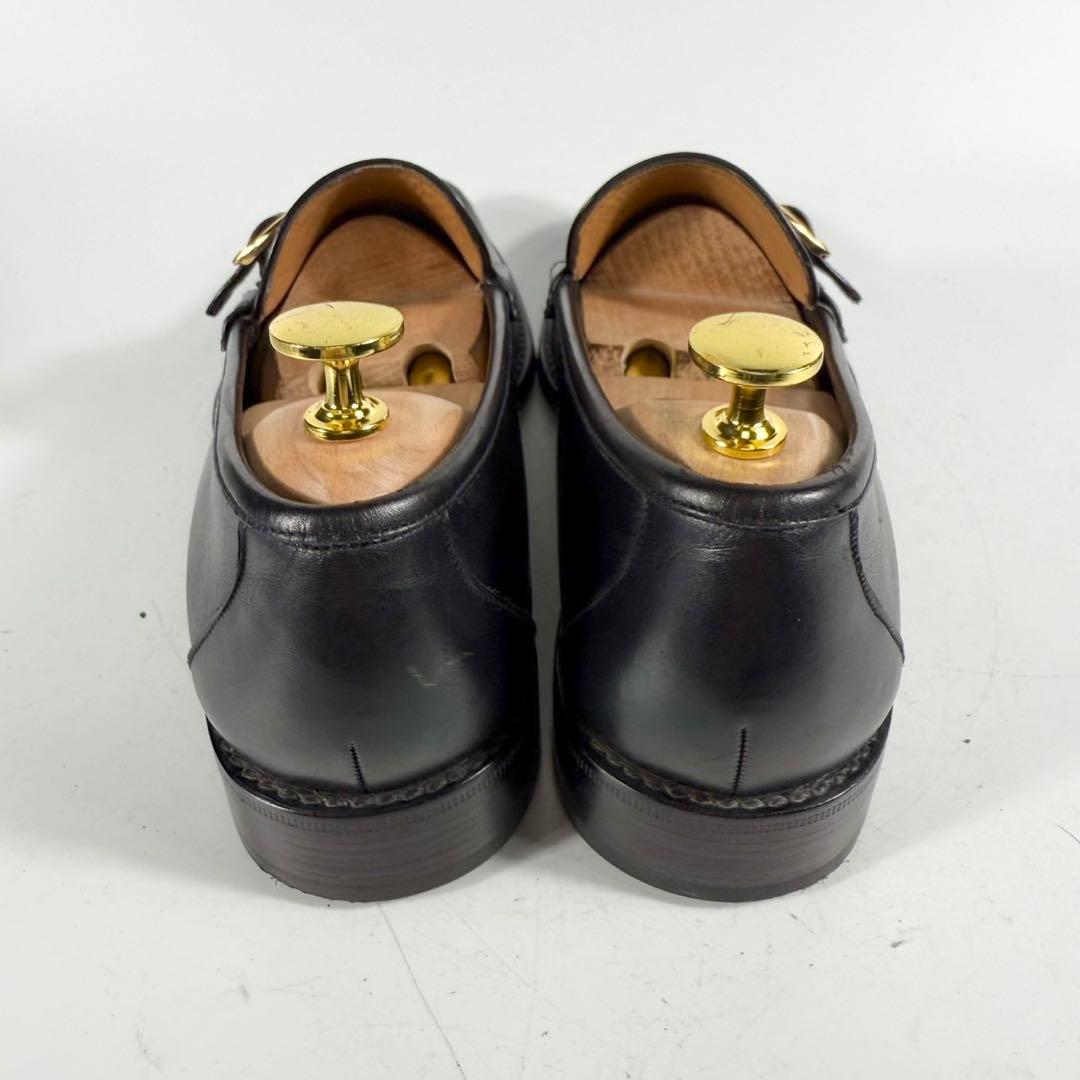 【極美品】YANKO ヤンコ　モンクストラップ（7）シングルモンク　革靴　黒
